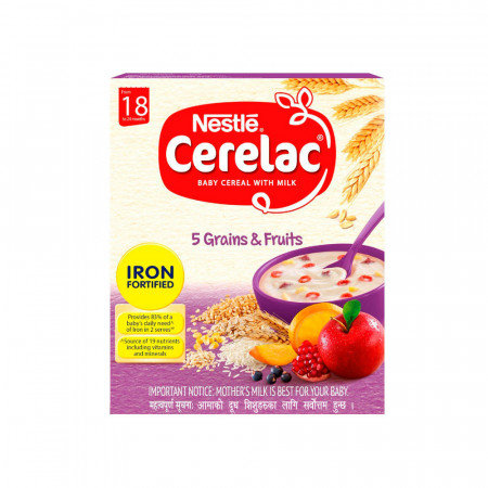 NESTLE CERLAC 5GRAINS & FRUITS FROM 18 TO 24 MONTH 300GM